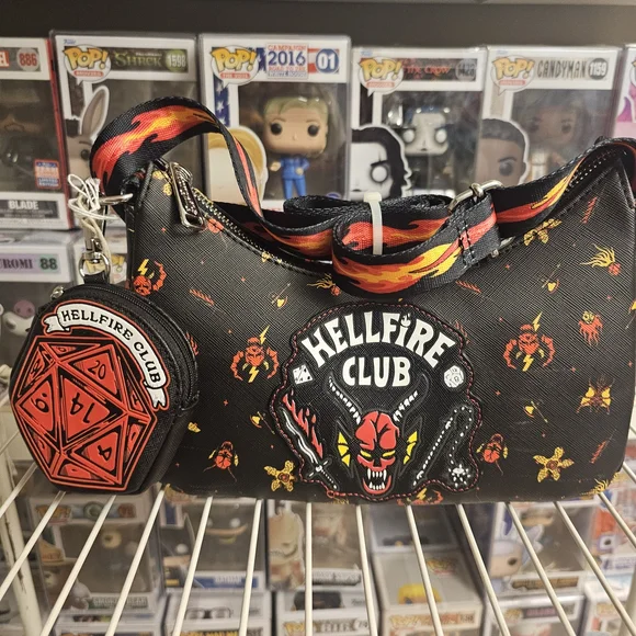 Hellfire Club Black and Red Loungefly Handbag - Picture 4 of 4